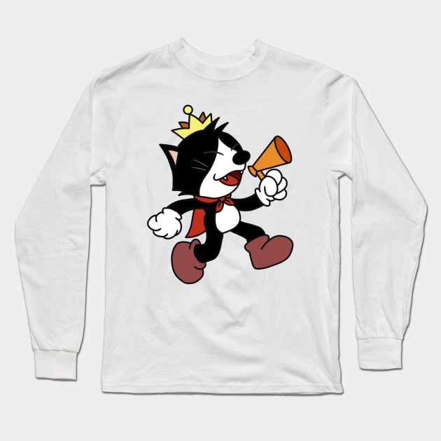 Final Fantasy Cait Sith Megaphone Long Sleeve T-Shirt by inotyler